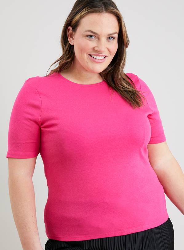 buy-pink-slim-fit-t-shirt-18-t-shirts-argos