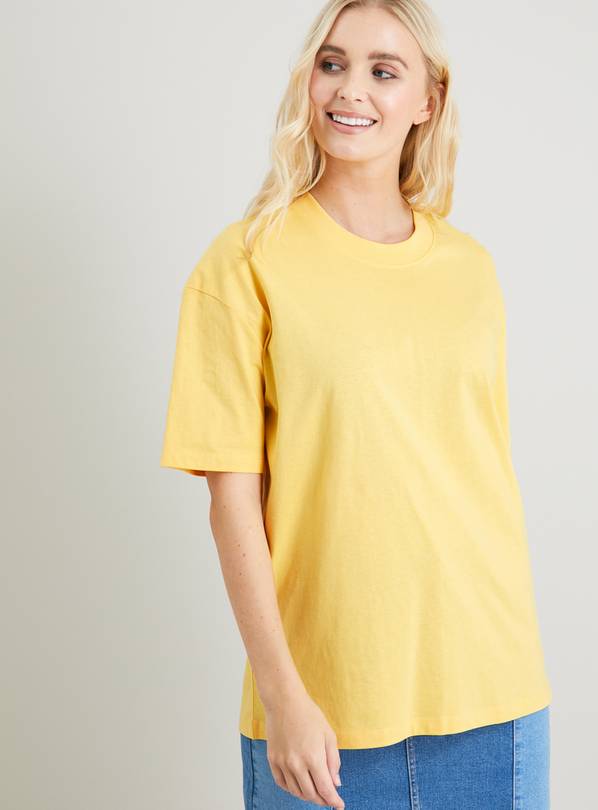 Buy Pale Yellow Oversized TShirt 20 Tshirts Argos