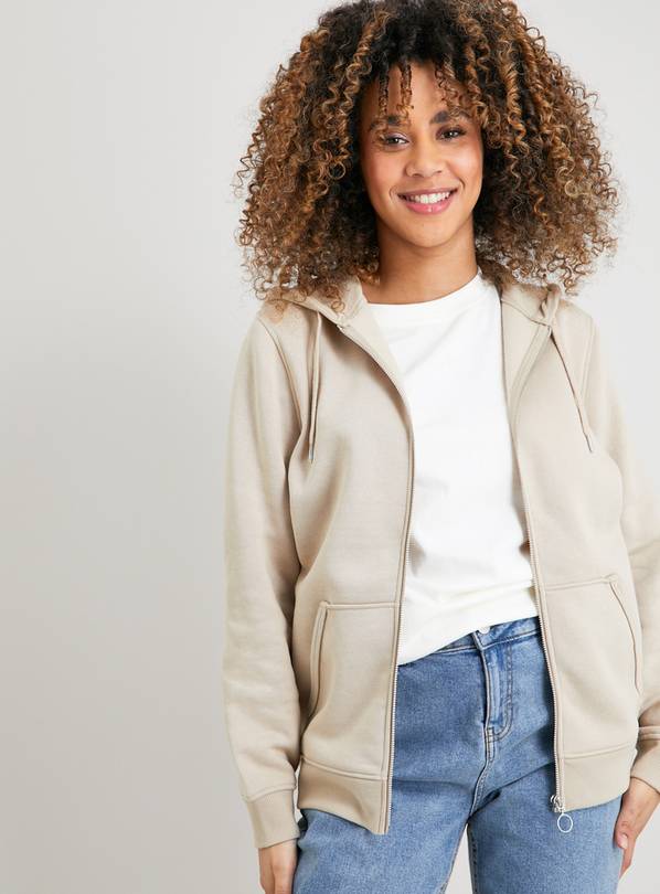 Buy Cream ZipThrough Hoodie L Hoodies and sweatshirts Argos