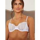 Buy A-GG Boudoir Collection White Scallop Lace Underwired Bra 38DD, Bras