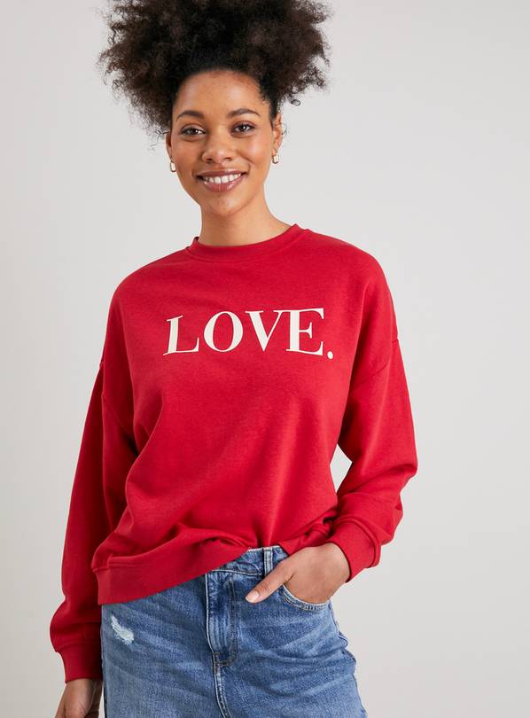 Buy Red Love Sweatshirt XL Hoodies and sweatshirts Argos
