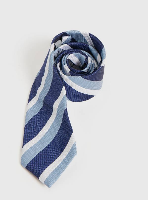 Navy Stripe Tie - One Size