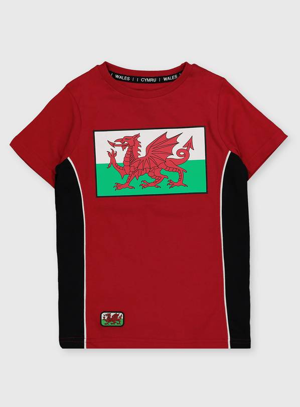 Wales Red Rugby T-Shirt - 5 years