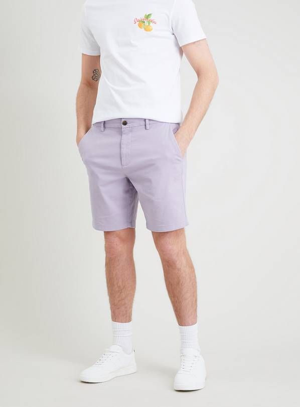 Mens purple chino on sale shorts