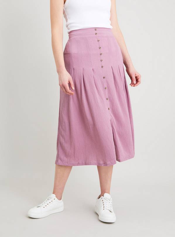 Button down 2024 skirt pink