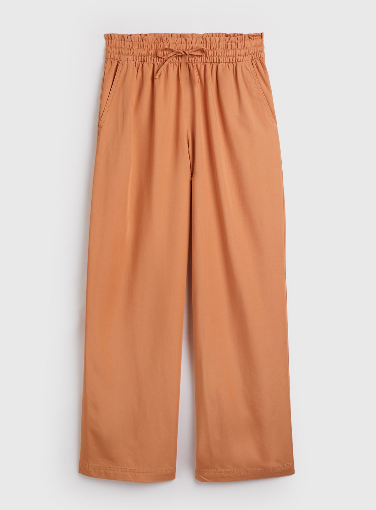 Peach Wide Leg Trousers With TENCEL™ Lyocell 22R - Image 3 thumbnail