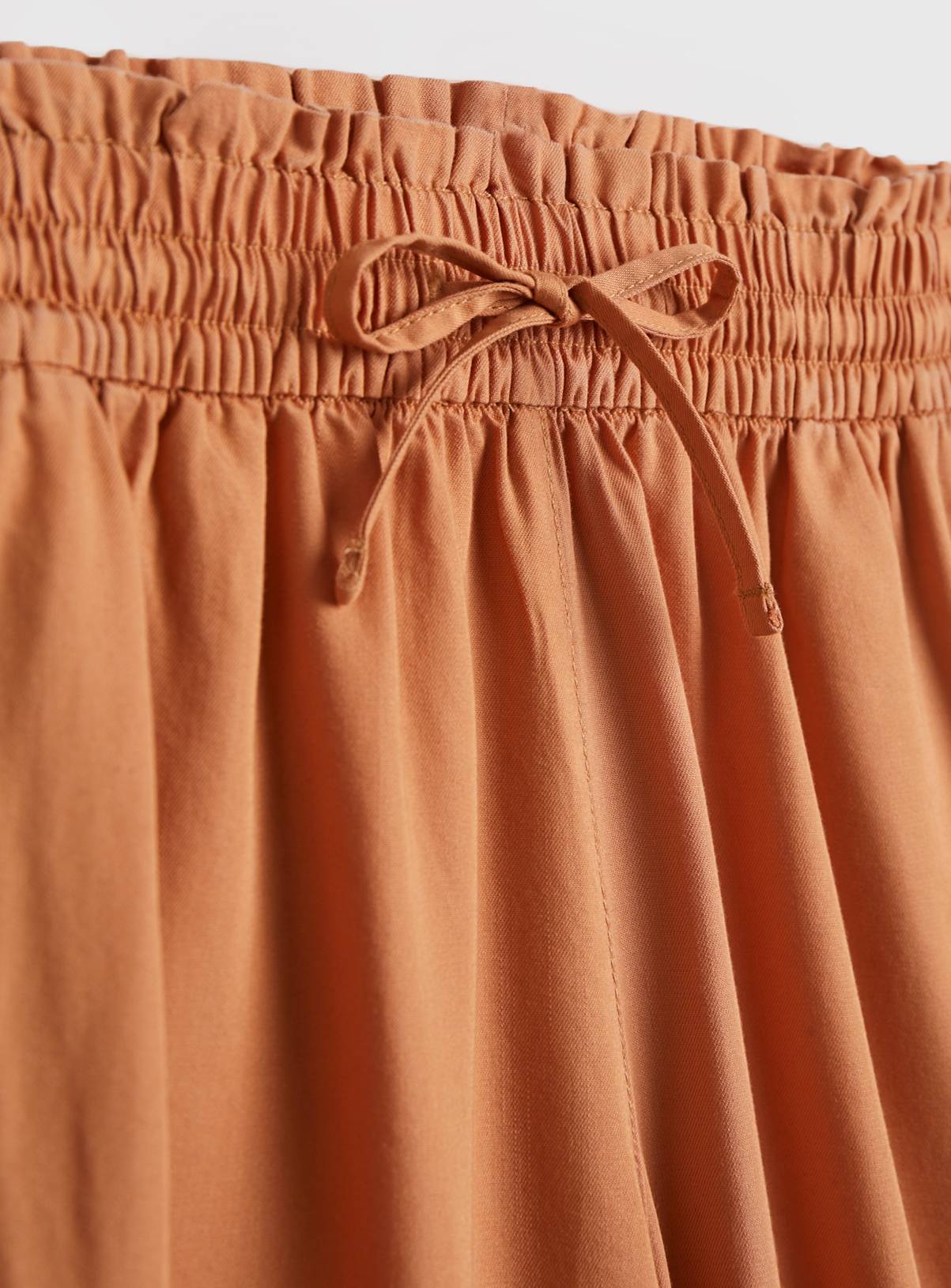 Peach Wide Leg Trousers With TENCEL™ Lyocell 22R - Image 4