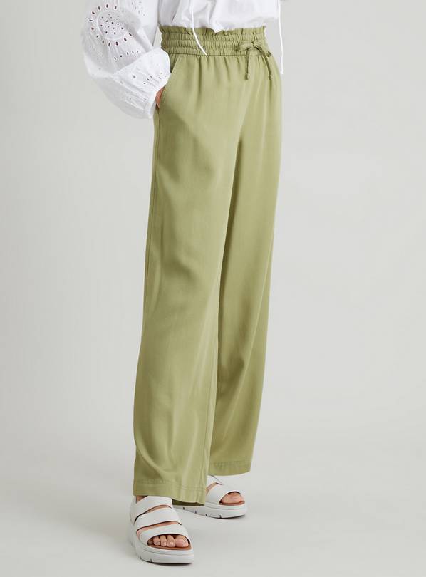 Buy Khaki Trousers With TENCEL™ Lyocell - 16L | Trousers | Argos
