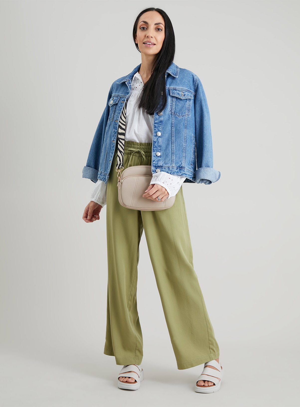 Khaki Trousers With TENCEL™ Lyocell 16L - Image 2 thumbnail