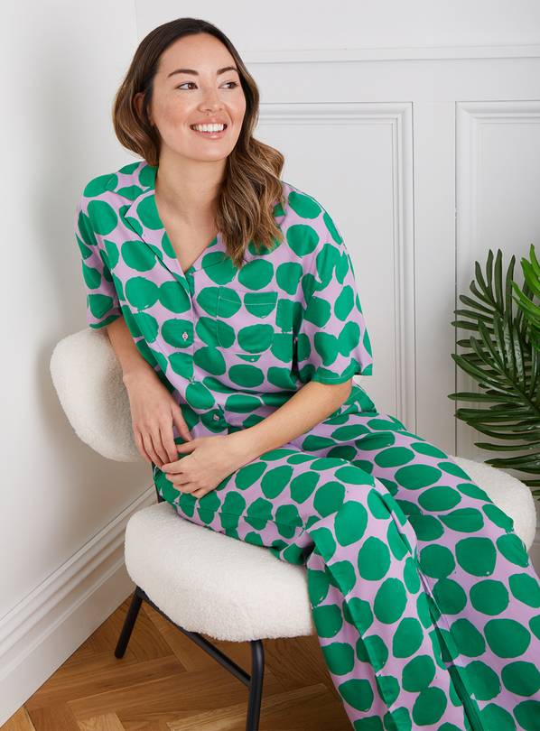 Buy HABITAT FOR TU Green Lilac Spot Pyjamas 8 Pyjamas Tu