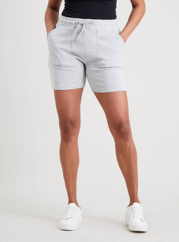 Buy Grey Marl Jersey Shorts 8 Shorts Argos