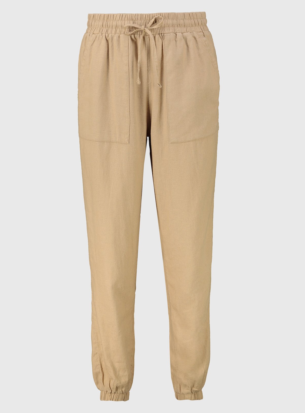SKU: LINEN JOGGER:Brown:10 - Image 3 thumbnail