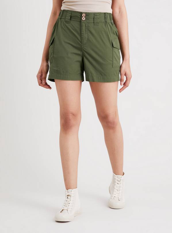 Buy Khaki Poplin Utility Shorts 8 Shorts Argos