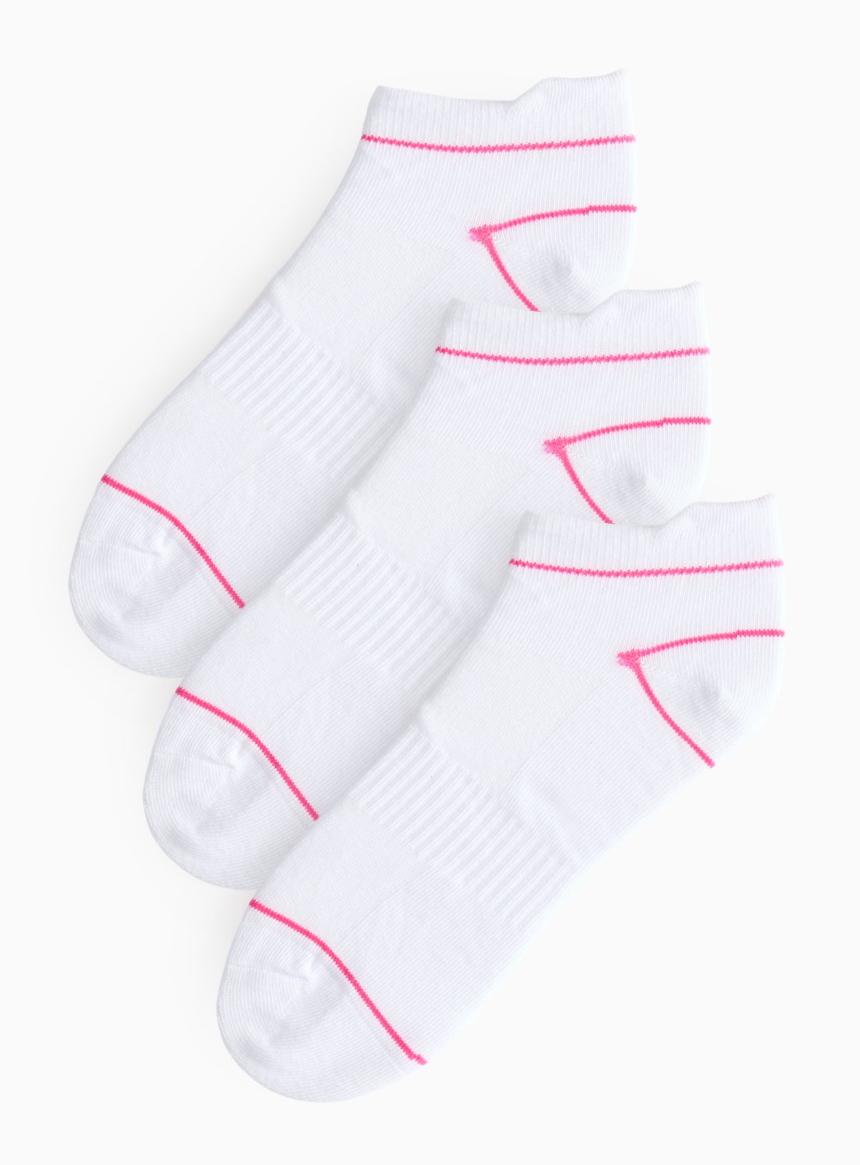 White Blister Resist Trainer Socks 3 Pack 4-8 - Image 1 thumbnail