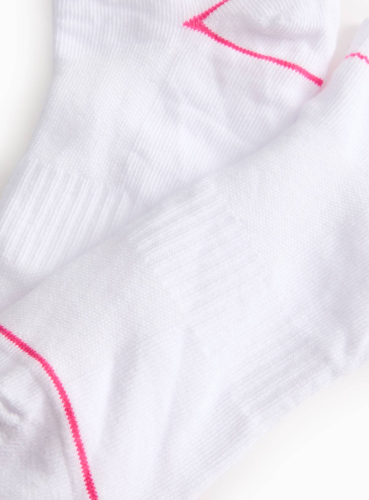White Blister Resist Trainer Socks 3 Pack 4-8 - Image 2