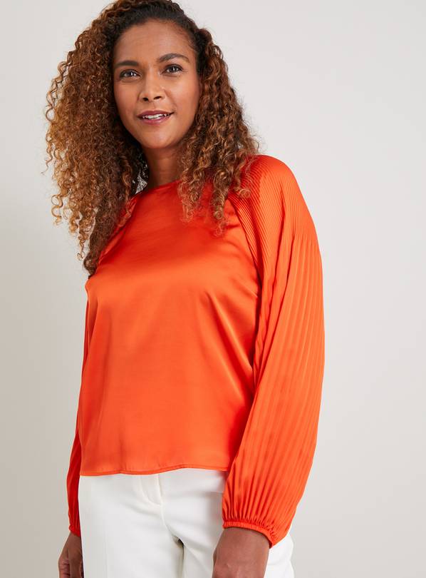 Orange balloon hot sale sleeve sweater