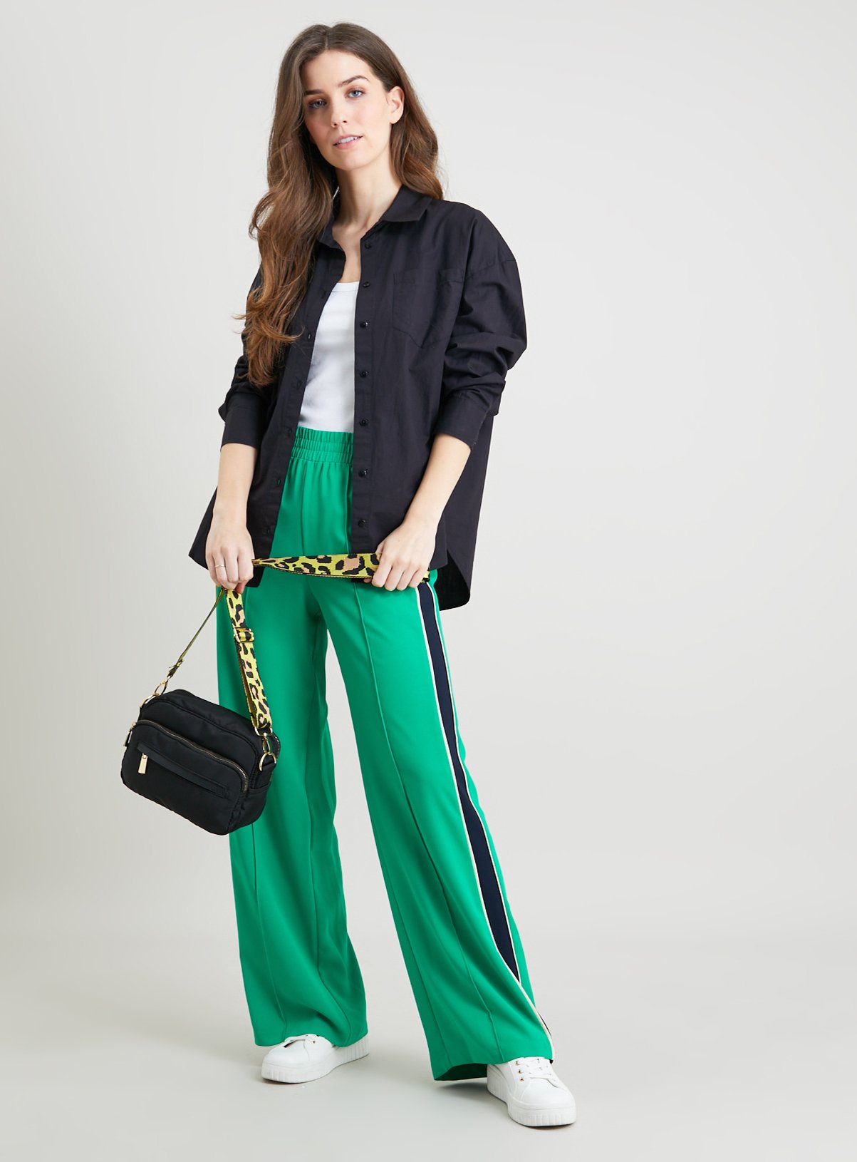 Black Oversized Poplin Shirt - 10 - Image 2 thumbnail