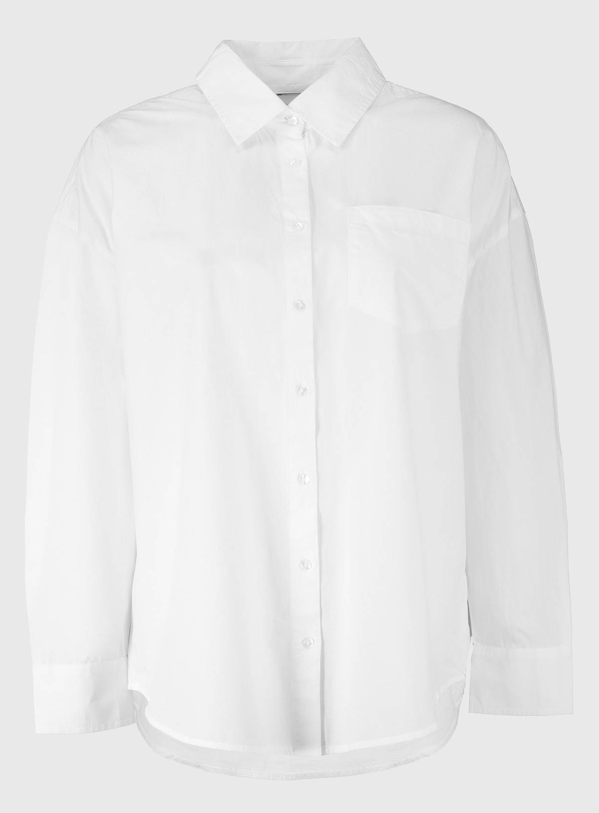 White Oversized Poplin Shirt - 18 - Image 3