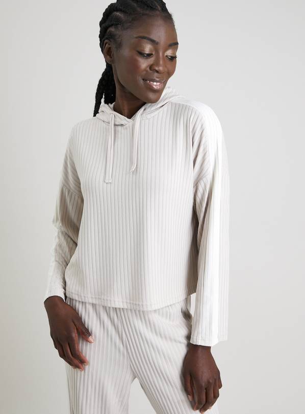 Buy Oatmeal Sporty Stripe Coord Lounge Hoodie - 14 | Pyjamas | Argos