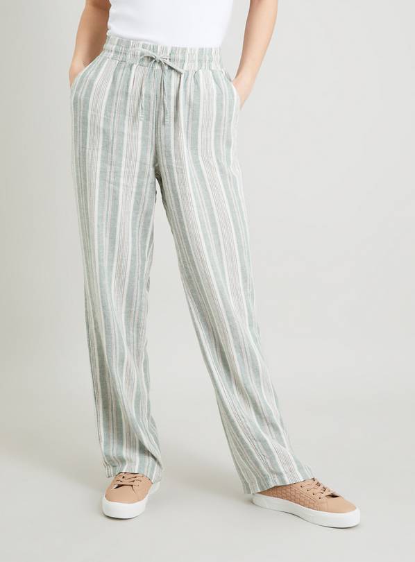 Linen Stripe Trouser