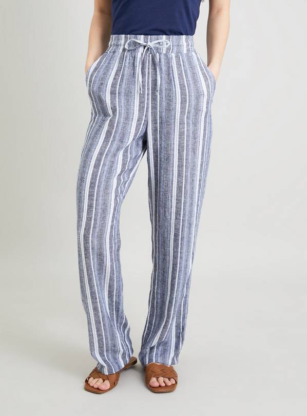 Linen Stripe Trouser