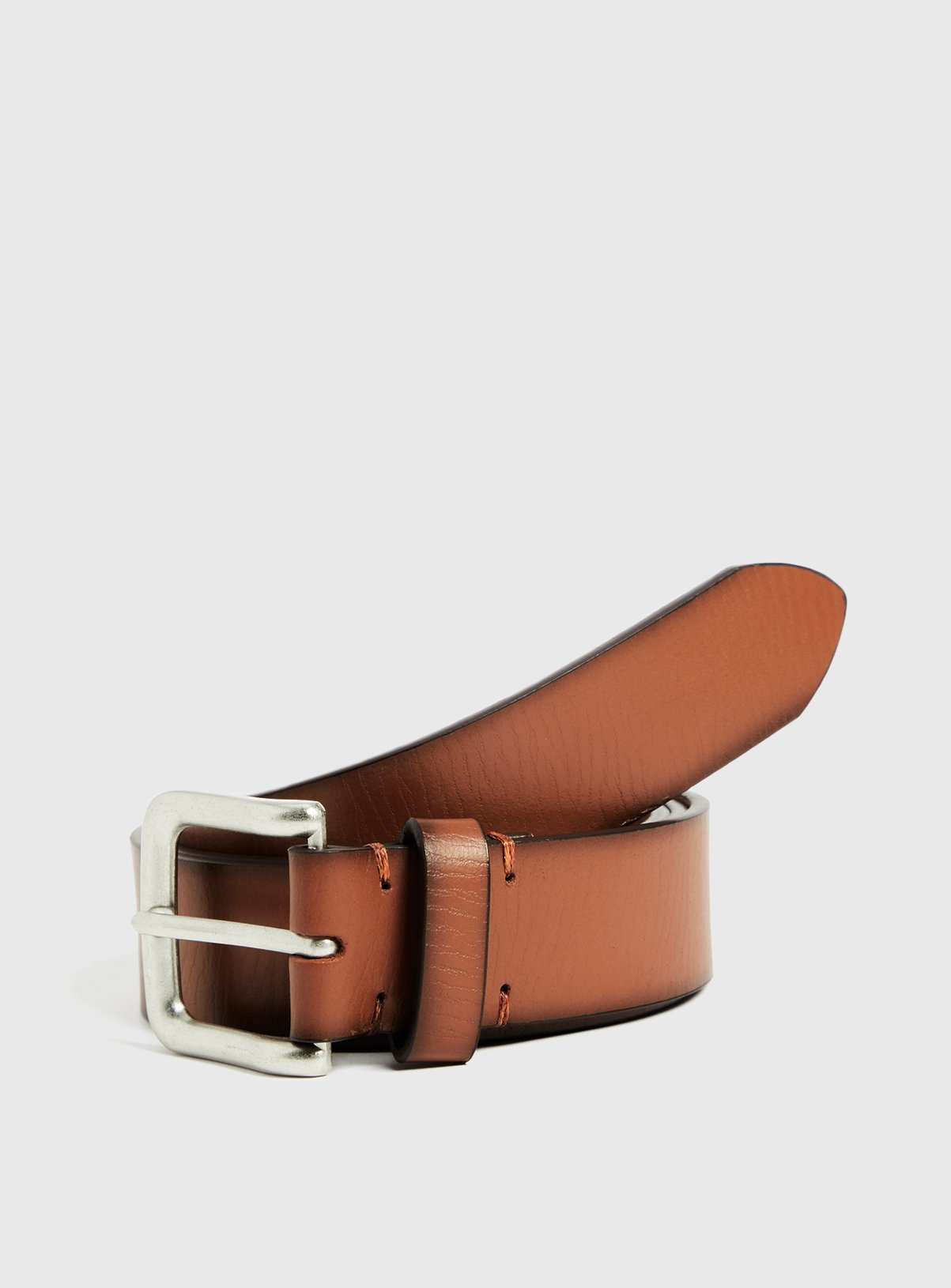 Men's Tan Leather Belt