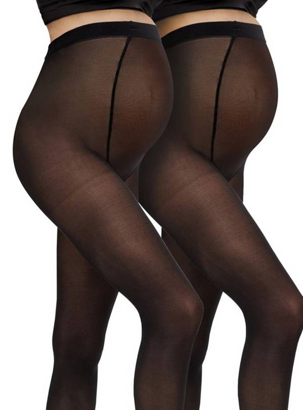 Buy Secret Shaping Black 40 Denier Opaque Tights 2 Pack XL, Tights