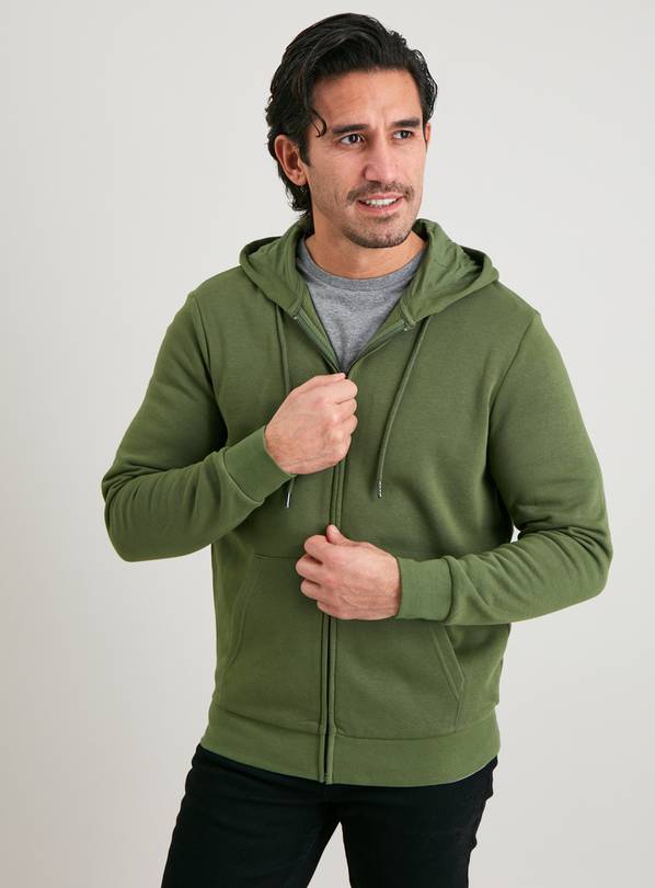 Buy Khaki ZipThrough Hoodie XXL Sweatshirts and hoodies Argos