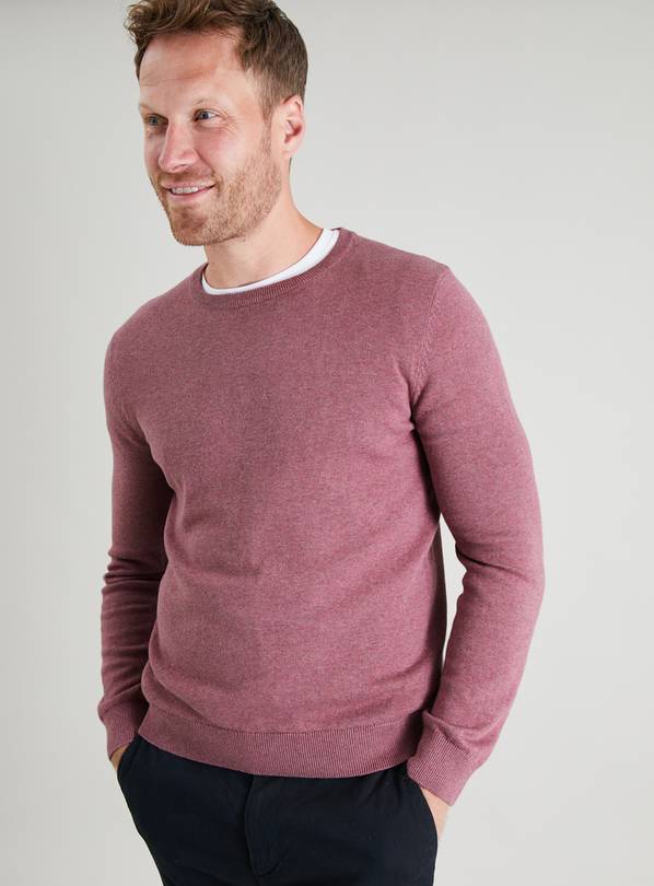 Buy Pink Marl Crew Neck Jumper XXL Jumpers and cardigans Argos