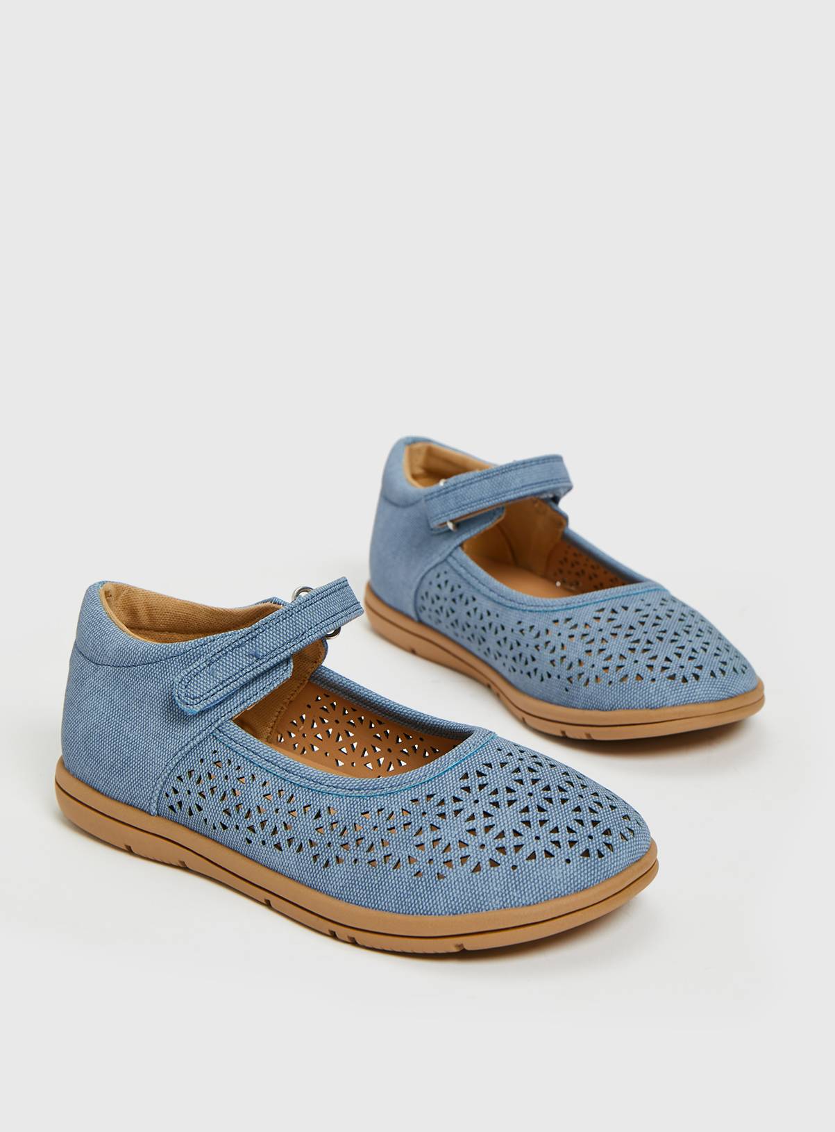 Blue Laser Cut Bumper Shoes - 10 Infant - Image 4