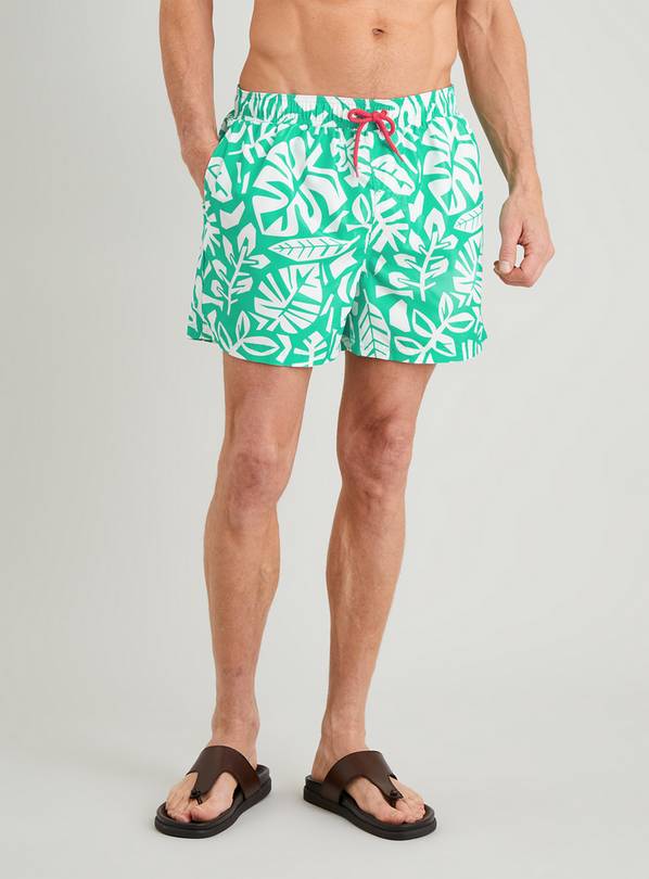 Buy Men's Family Green Palm Leaf Swim Shorts XS Swimwear Argos