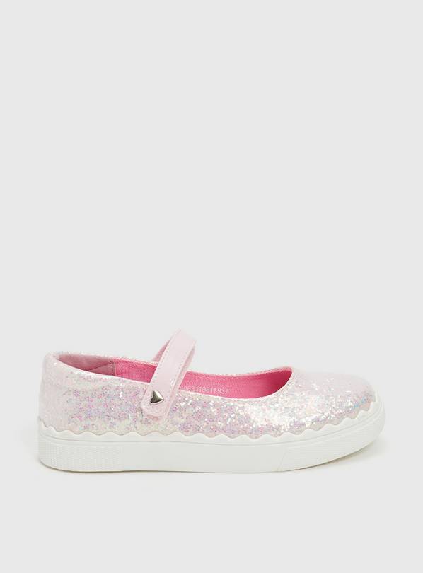 Buy Pink Glitter Ballerina Shoes 6 Infant Boots and wellies Argos