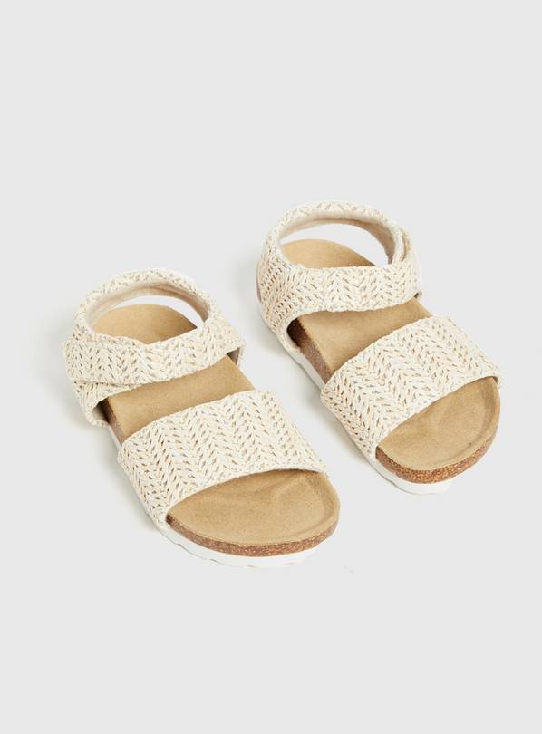 Buy Cream Woven Jute Sandals 8 Infant Sandals and flip flops Tu