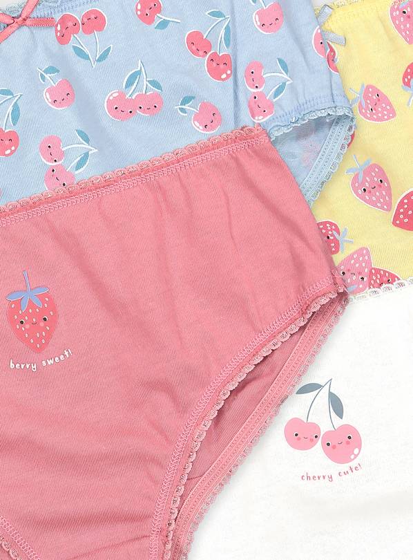 Buy Strawberry & Cherry Briefs 10 Pack - 11-12 years, Underwear, socks and  tights