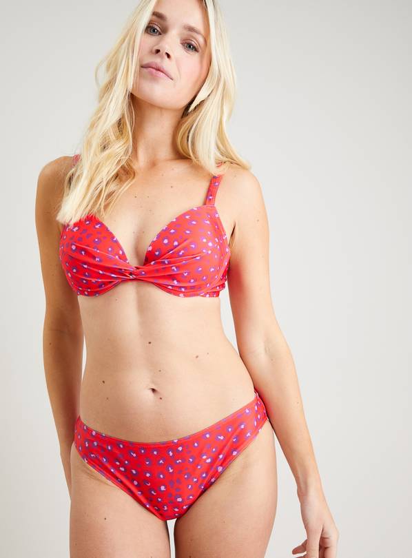 Red Leopard Classic Bikini Bottoms - 8