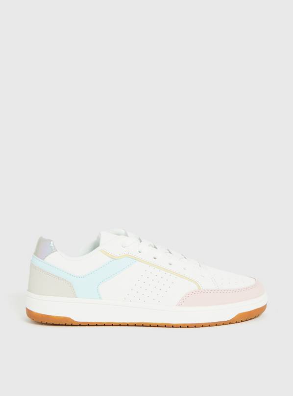 Buy Pink and Blue Panelled Trainers - 6 | Trainers | Argos