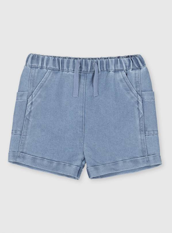 Buy Blue Denim Shorts 36 months Trousers and leggings Argos