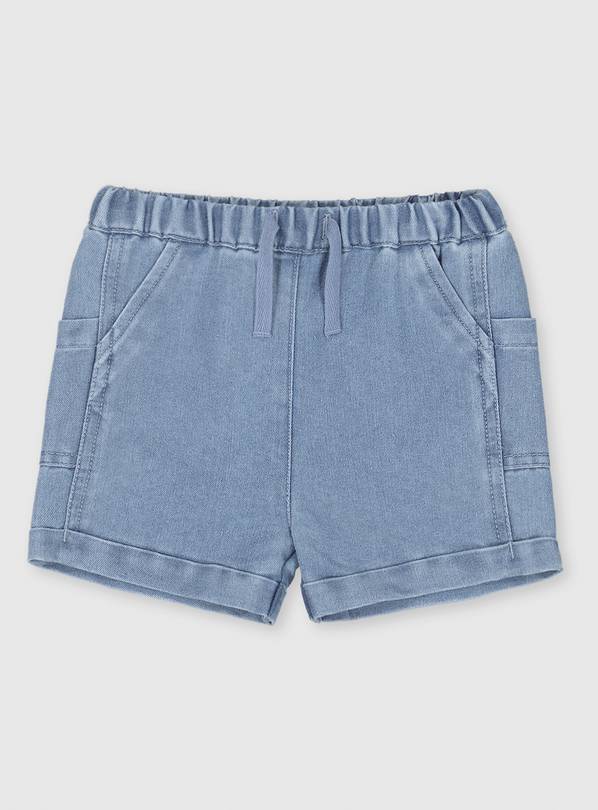 Blue Denim Shorts 9-12 months