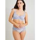 Buy A-GG Pastel Blue Recycled Lace Full Cup Non Padded Bra - 36G