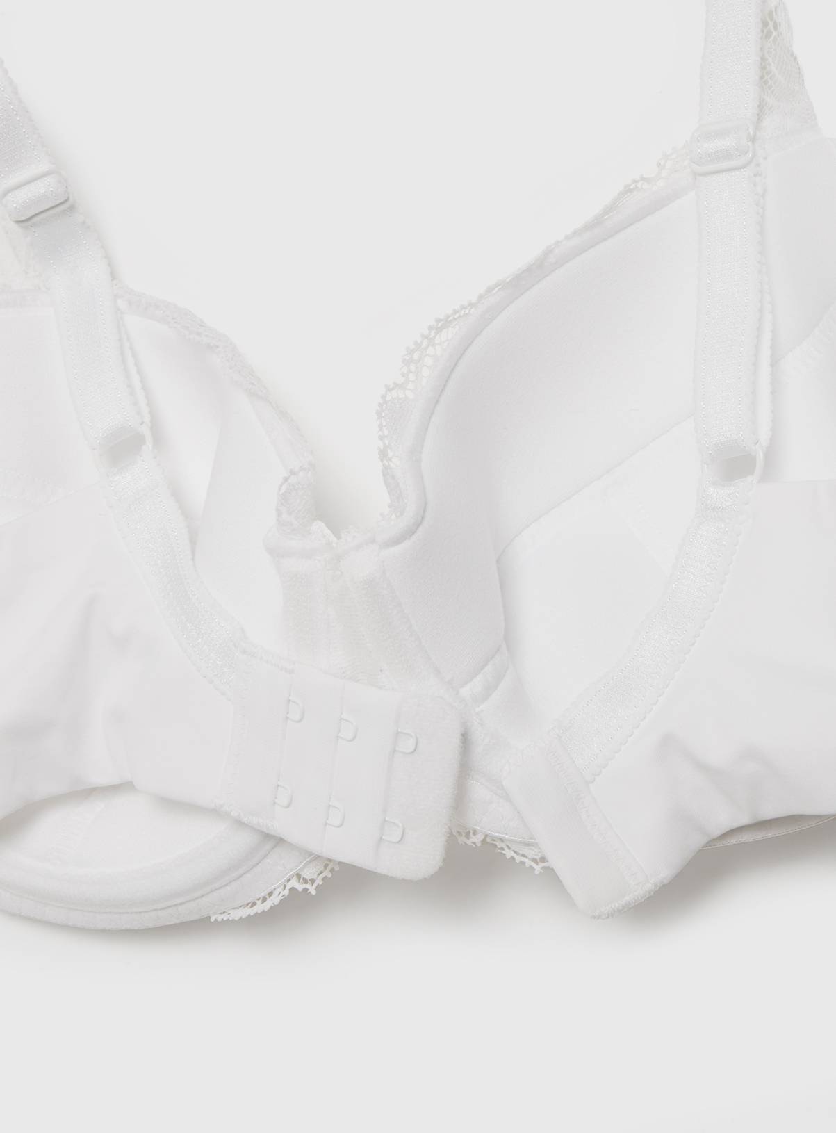 A-E White Lace Full Cup Comfort Bra 34D - Image 4