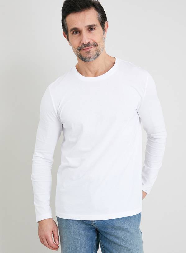 Buy White Long Sleeve T Shirts 2 Pack S Multipacks Tu