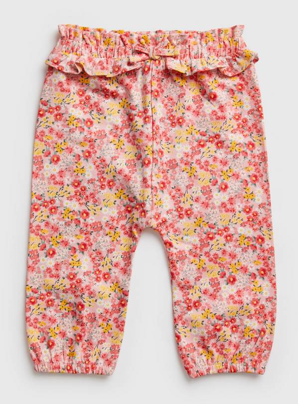 Buy Pink Floral Trousers 1218 months Trousers and leggings Argos