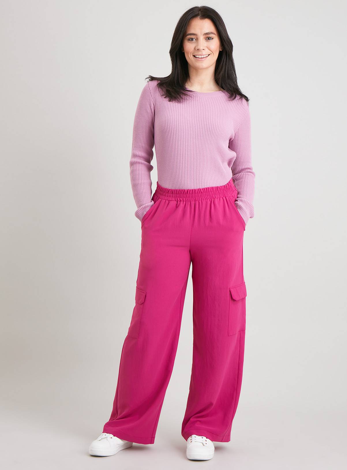 SKU: FLUID UTILITY TROUSER:Pink:18L - Image 2