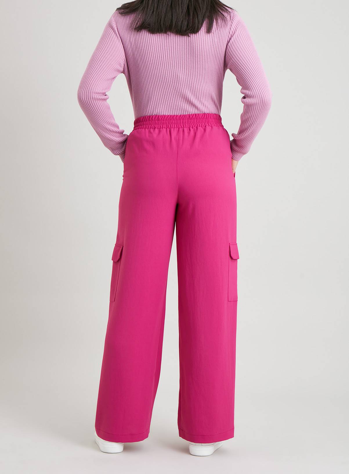 SKU: FLUID UTILITY TROUSER:Pink:18L - Image 4