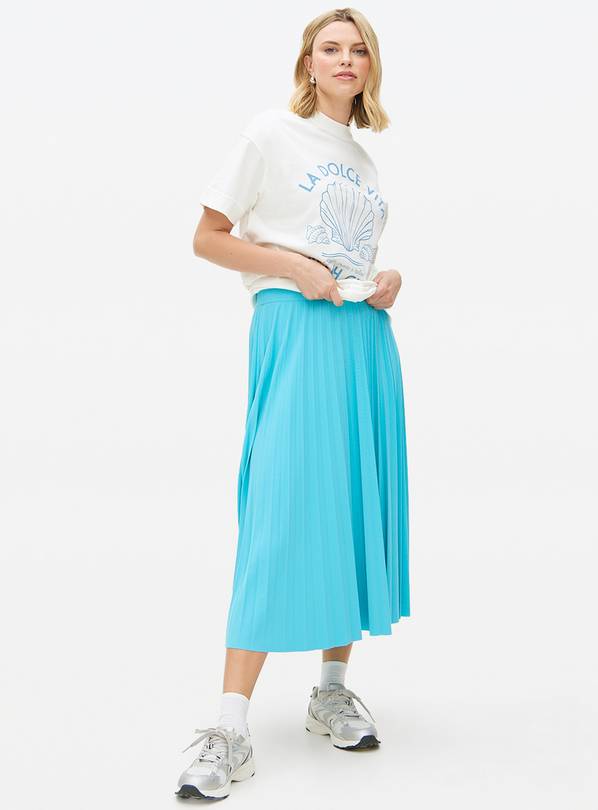 Jersey pleated clearance skirt