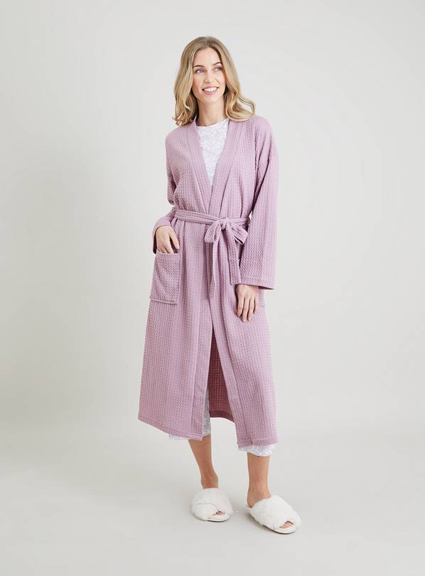 Buy Mauve Waffle Dressing Gown XS Dressing gowns Tu