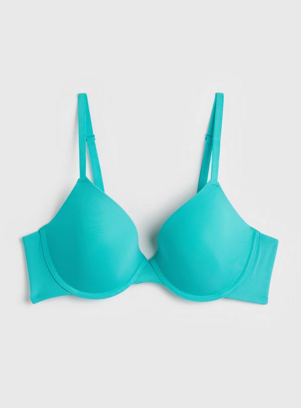 Buy A-GG Turquoise Soft Touch T-Shirt Bra - 32G, Bras