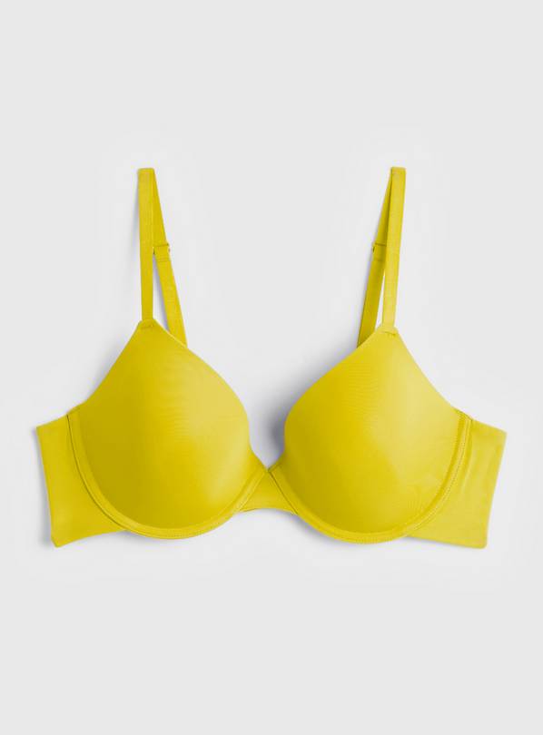 Buy A-GG Yellow Recycled Lace Full Cup Non Padded Bra - 32G