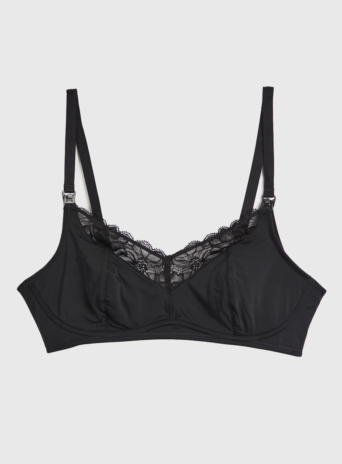 A-GG MATERNITY Black Supersoft Nursing Bra 40DD - Image 2 thumbnail