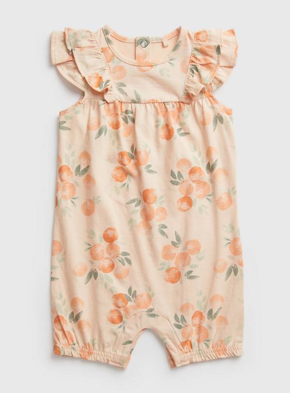Buy Clementine Print Jersey Romper Up to 1 mth Allinones and